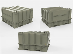 Sci fi container 1 3D मॉडल