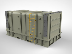 Sci fi container 1 3D मॉडल