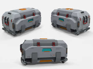 Sci fi container 1 3D मॉडल