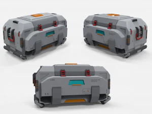 Sci fi container 1 3D Model