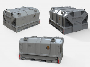 Sci fi container 1 3D मॉडल