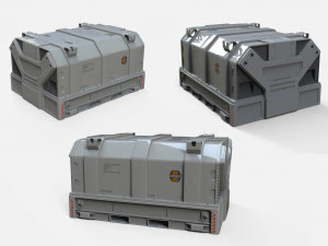 Sci fi container 1 3D Model