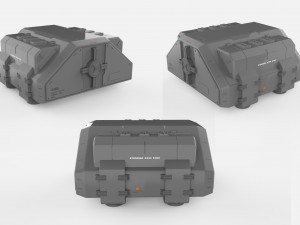 Sci fi container 1 3D मॉडल