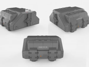 Sci fi container 1 3D Model