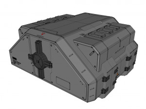 Sci fi container 1 3D मॉडल