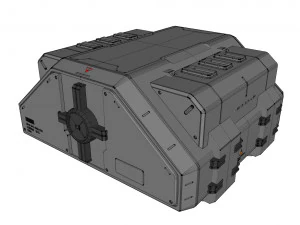 Sci fi container 1 3D Model