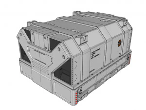 Sci fi container 1 3D Model