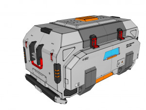 Sci fi container 1 3D मॉडल