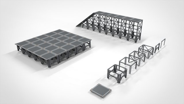 Sci fi modular environment 4 3D मॉडल .c4d .max .obj .3ds .fbx .stl .blend 