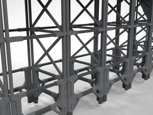 Ambiente modular de fic&ccedil;&atilde;o cient&iacute;fica 4 Modelo 3D