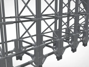 Ambiente modular de fic&ccedil;&atilde;o cient&iacute;fica 4 Modelo 3D