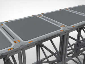 Ambiente modular de fic&ccedil;&atilde;o cient&iacute;fica 4 Modelo 3D