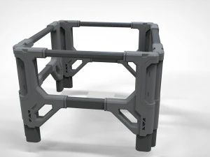 Ambiente modular de fic&ccedil;&atilde;o cient&iacute;fica 4 Modelo 3D