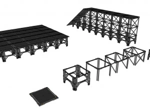 Ambiente modular de fic&ccedil;&atilde;o cient&iacute;fica 4 Modelo 3D