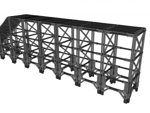 Ambiente modular de fic&ccedil;&atilde;o cient&iacute;fica 4 Modelo 3D