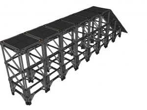 Ambiente modular de fic&ccedil;&atilde;o cient&iacute;fica 4 Modelo 3D