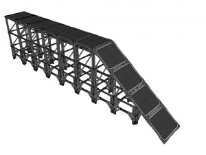 Ambiente modular de fic&ccedil;&atilde;o cient&iacute;fica 4 Modelo 3D
