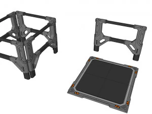 Ambiente modular de fic&ccedil;&atilde;o cient&iacute;fica 4 Modelo 3D
