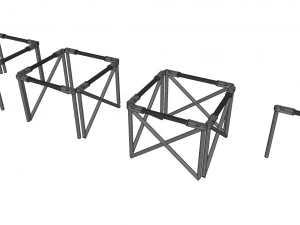 Ambiente modular de fic&ccedil;&atilde;o cient&iacute;fica 4 Modelo 3D
