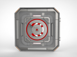Sci fi hatch 3 3D Модель
