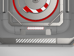 Sci fi hatch 3 3D Модель