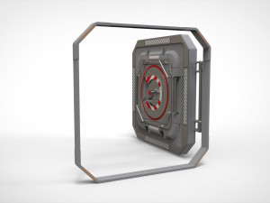 Sci fi hatch 3 3D Модель