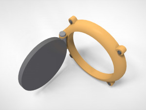 Sci fi hatch 3 3D Модель