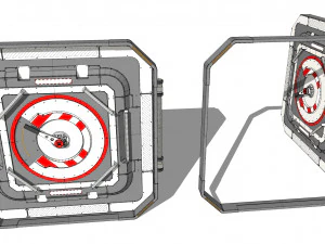 Escotilha de fic&ccedil;&atilde;o cient&iacute;fica 3 Modelo 3D