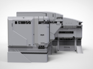 Halo sci-fi architecture Modello 3D