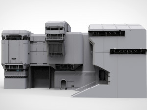 Halo sci-fi architecture Modello 3D
