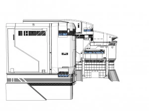 Architettura fantascientifica di Halo Modello 3D