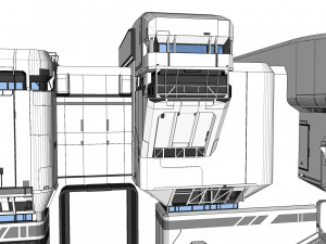 Halo sci-fi architecture Modello 3D