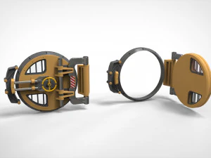 Sci fi hatch 1 3D Model