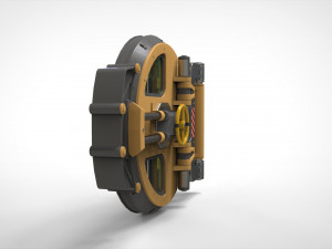 Sci fi hatch 1 Model 3D
