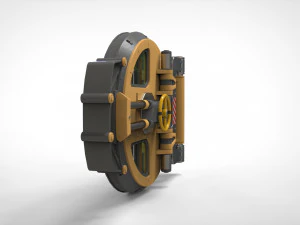 Sci fi hatch 1 3D Model