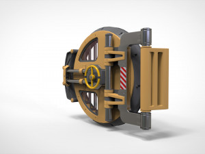 Sci fi hatch 1 Model 3D