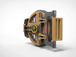 Sci fi hatch 1 3D Model
