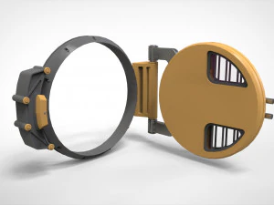 Sci fi hatch 1 3D Model