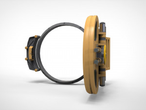 Sci fi hatch 1 Model 3D