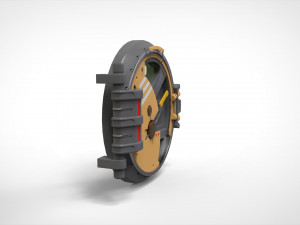 Sci fi hatch 1 Model 3D