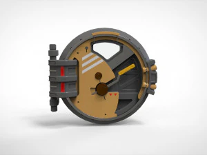 Sci fi hatch 1 3D Model