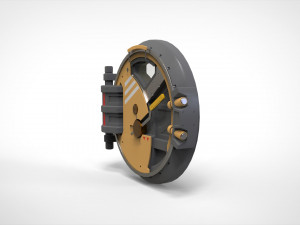 Sci fi hatch 1 Model 3D