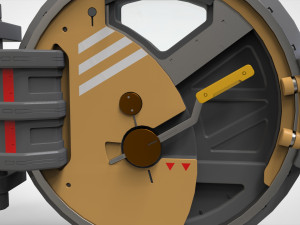 Sci fi hatch 1 Model 3D