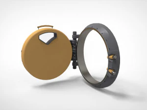 Sci fi hatch 1 3D Model