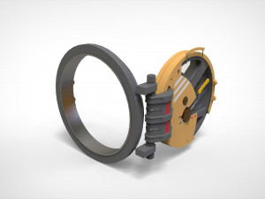 Sci fi hatch 1 Model 3D