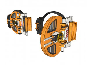 Sci fi hatch 1 3D Model