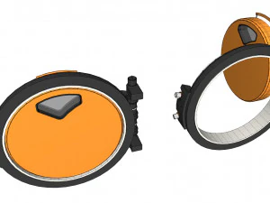 Sci fi hatch 1 3D Model