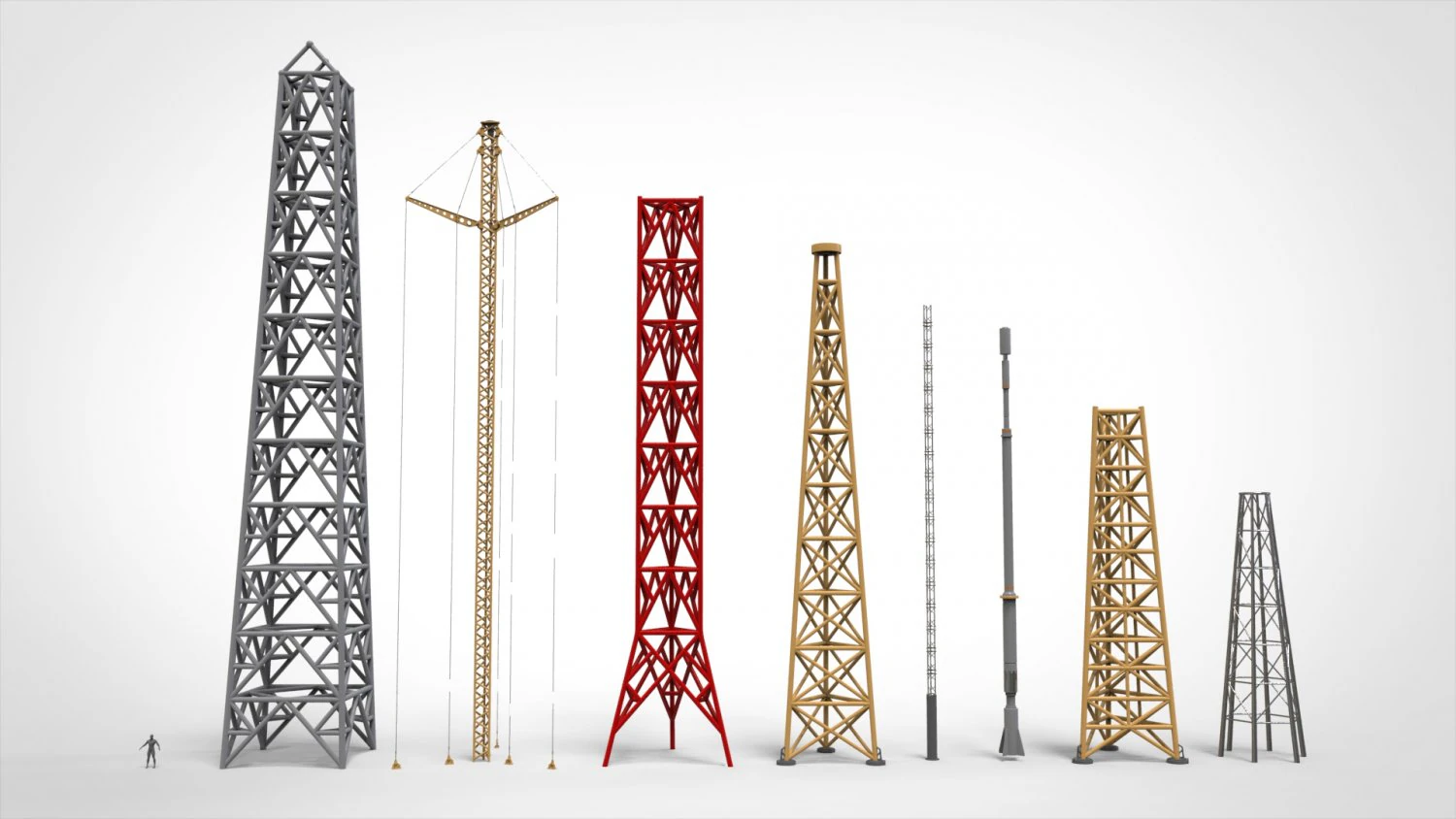 Sci fi Mast 7 3D Model .c4d .max .obj .3ds .fbx .stl .blend 