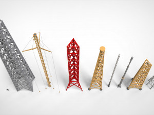 Sci fi Mast 7 3D Model