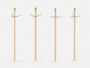 Sci fi Mast 7 3D Model